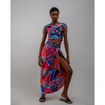 Two piece wrap skirt/ crop top